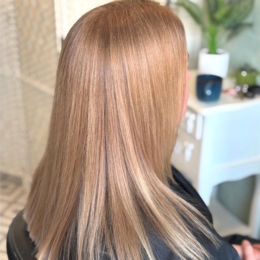 Light brown hair colour result